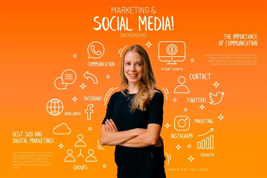 marketing-social-media-background-with-funny-elements
